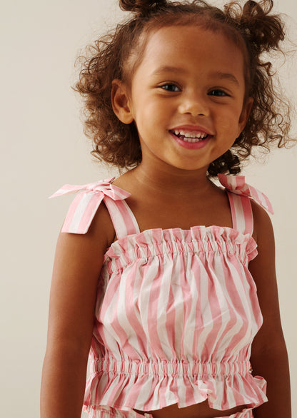 Polly Candy Stripe Frill Set