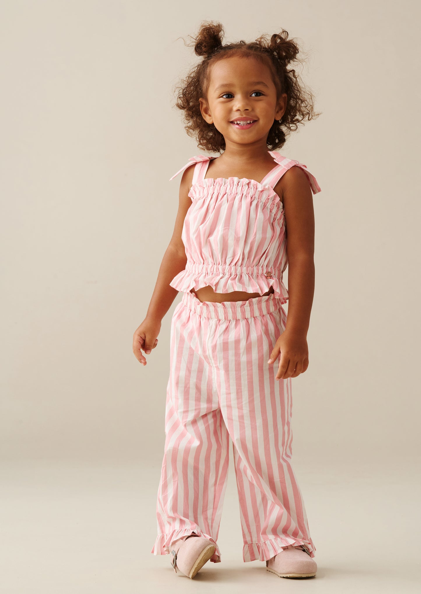 Polly Candy Stripe Frill Set