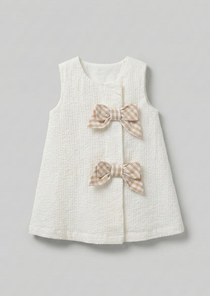 Daphne Gingham Bow Dress And Bloomer