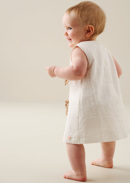 Daphne Gingham Bow Dress And Bloomer
