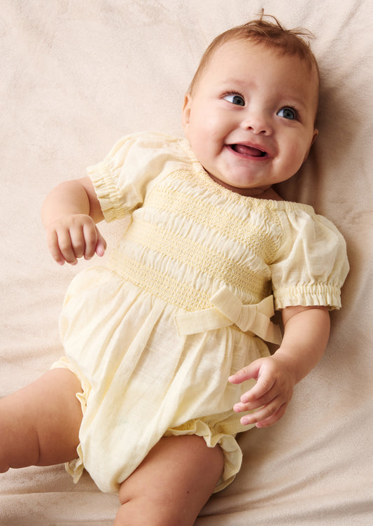 Etta Shirred Romper