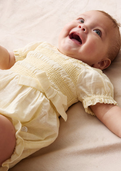 Etta Shirred Romper