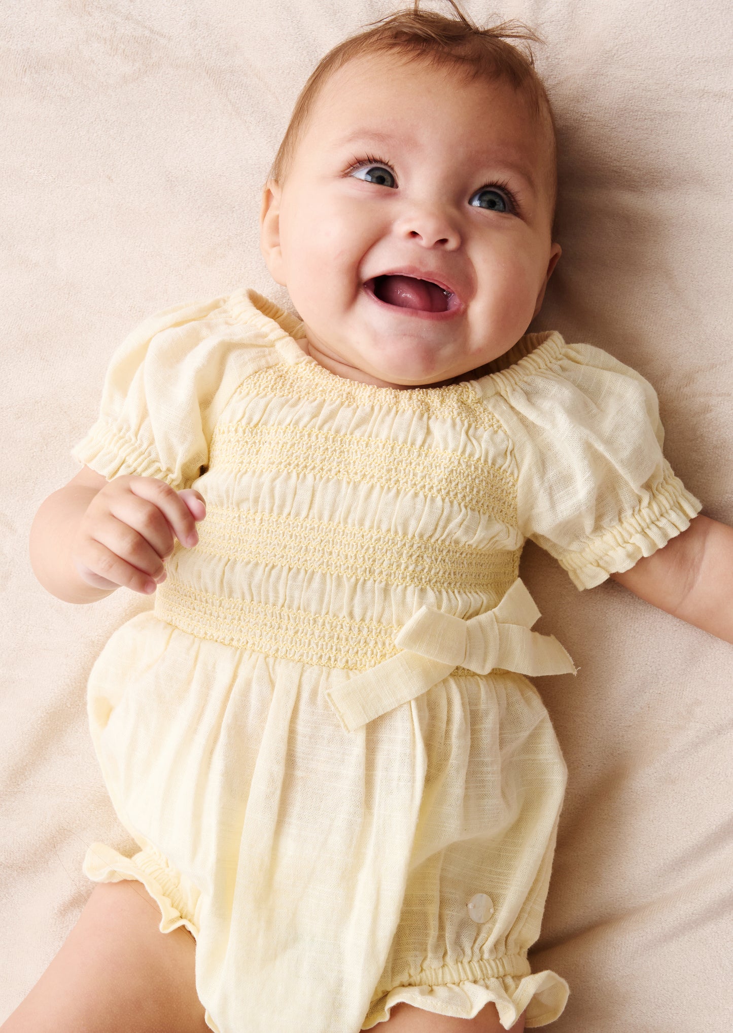Etta Shirred Romper