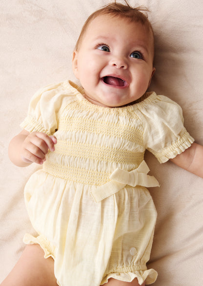 Etta Shirred Romper