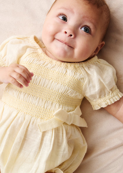 Etta Shirred Romper