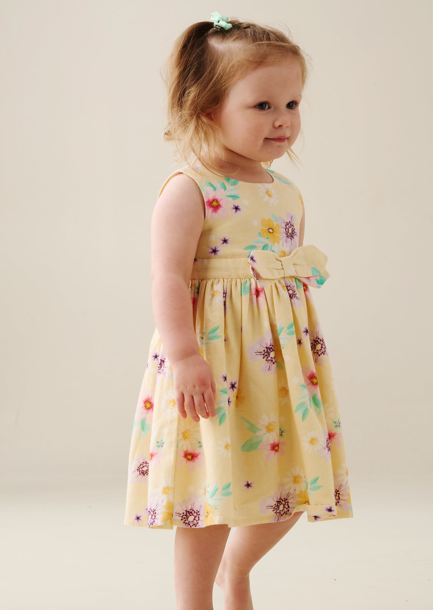 Edie Linen Floral Dress