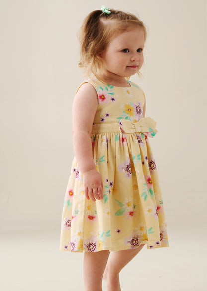 Edie Linen Floral Dress