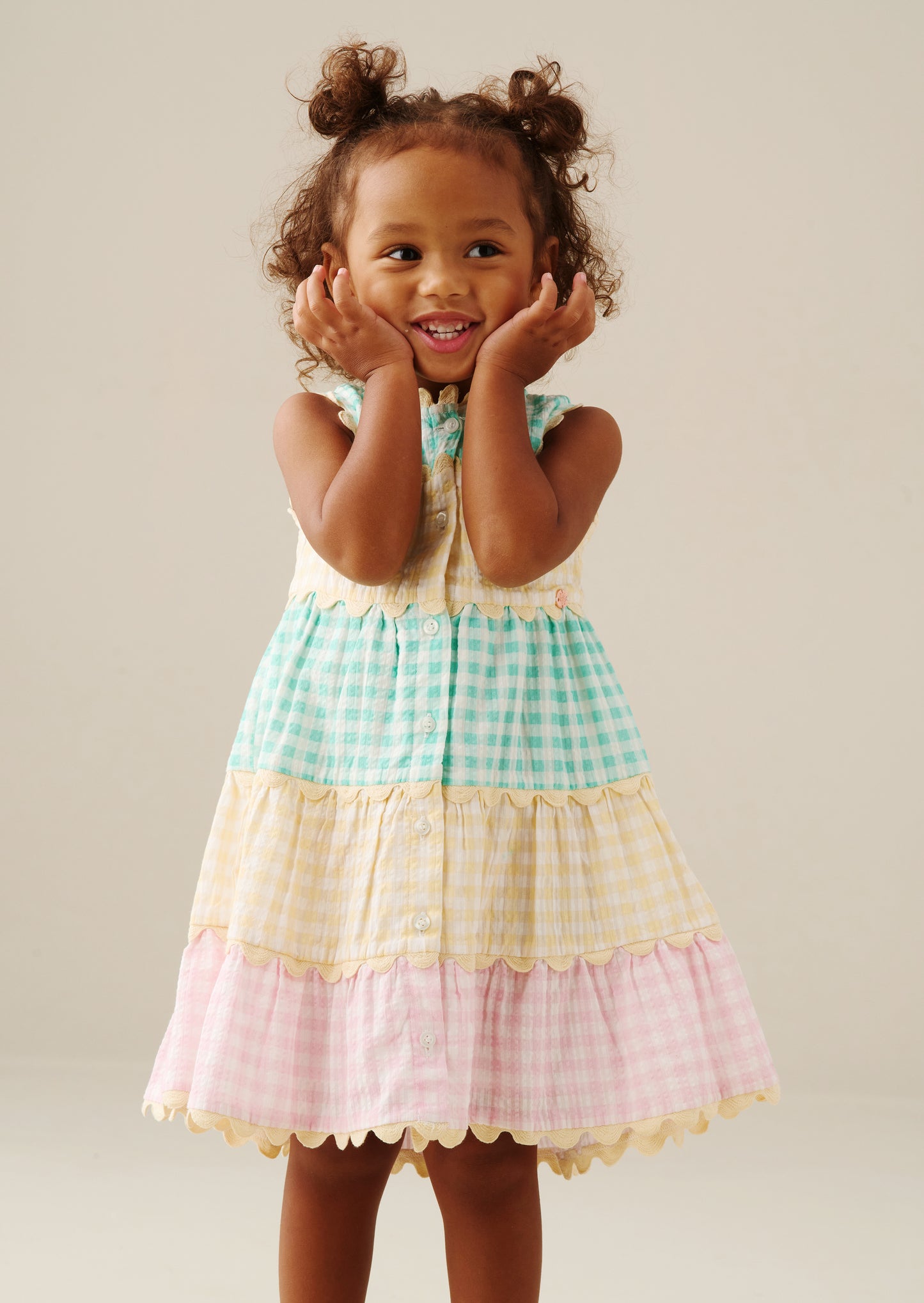 Ginny Gingham Bow Waist Dress