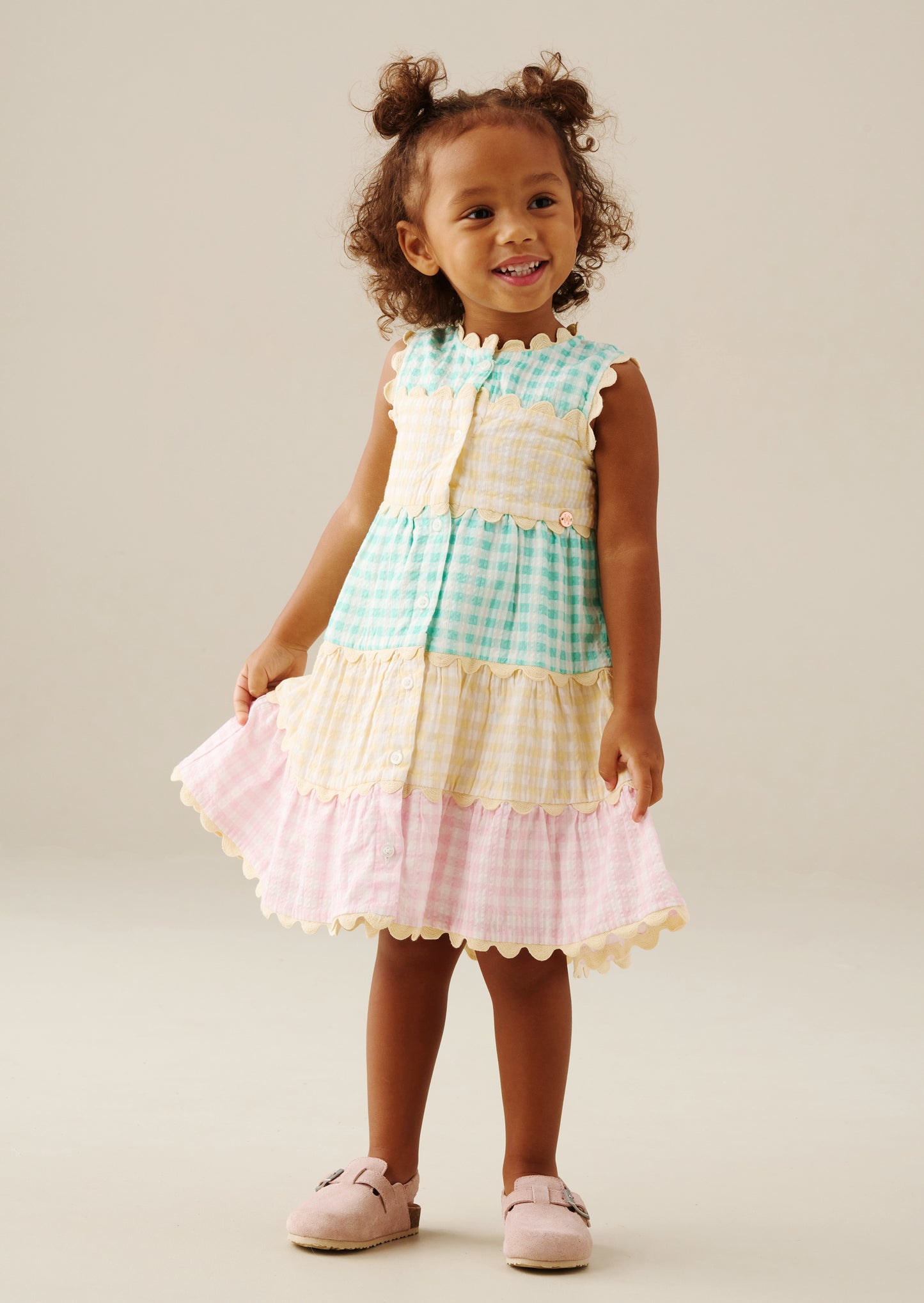 Ginny Gingham Bow Waist Dress