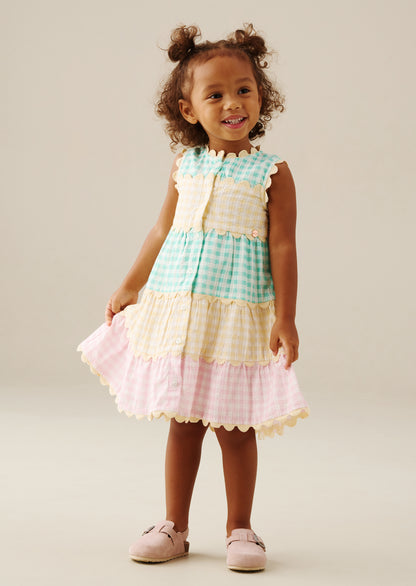 Ginny Gingham Bow Waist Dress