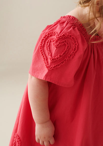 Lori Heart Frill Swing Dress