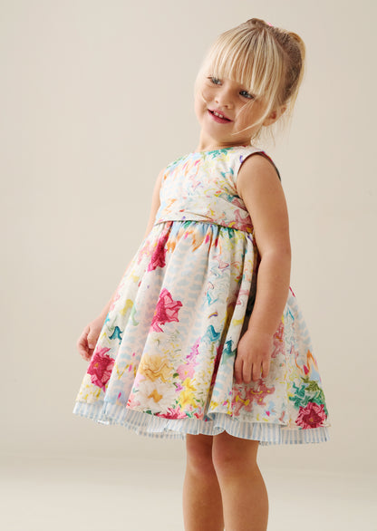 Seren Printed Tie Waist Dress