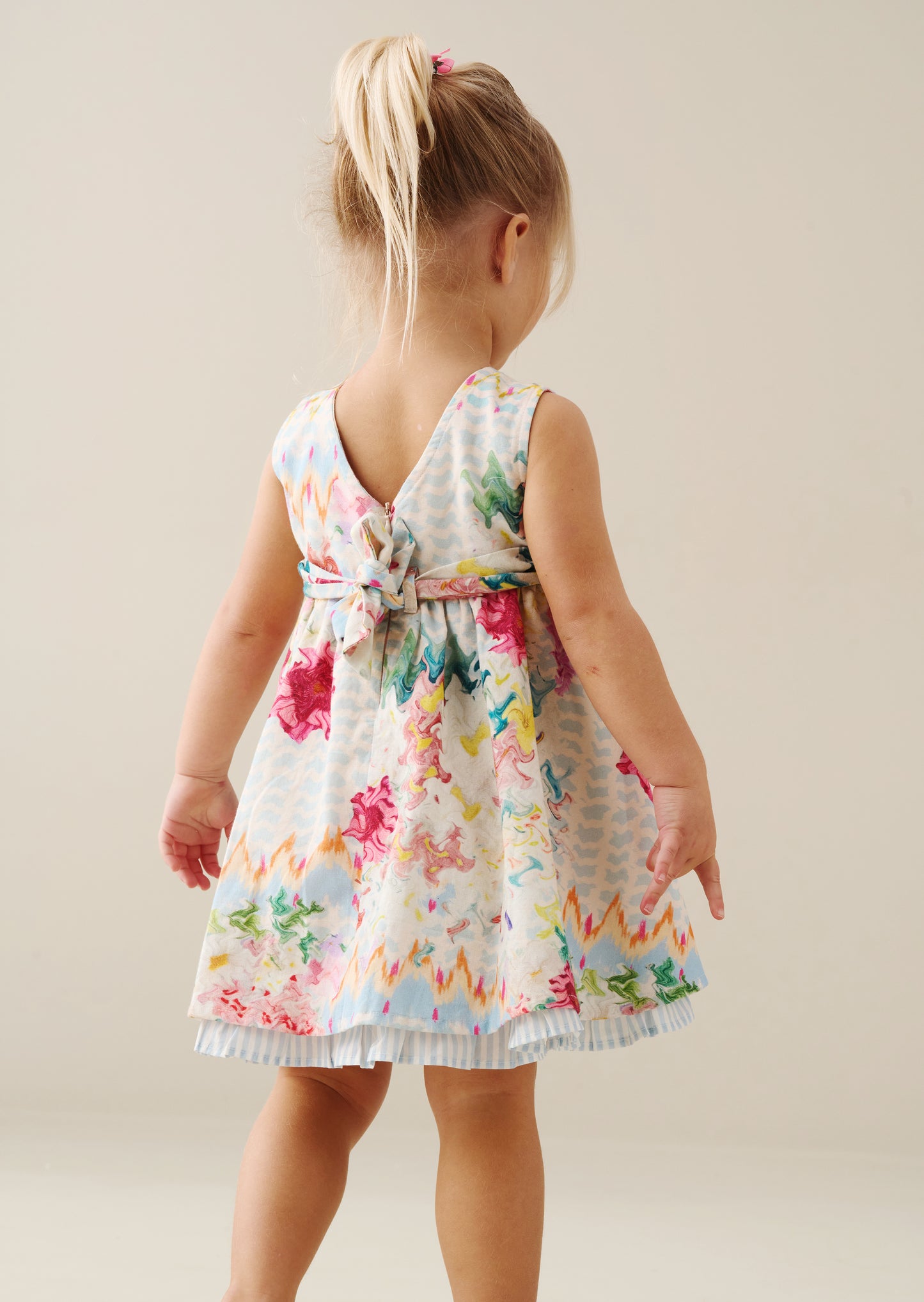 Seren Printed Tie Waist Dress