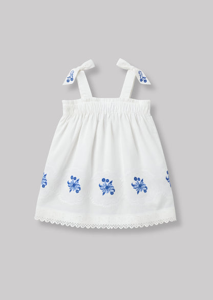 Alessia Embroidered Scalloped Dress