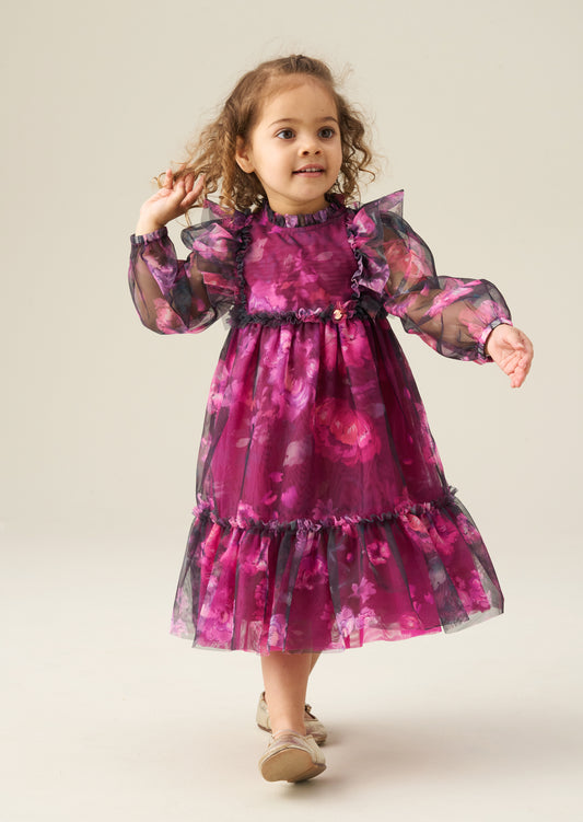 Estella Tiered Mesh Dress