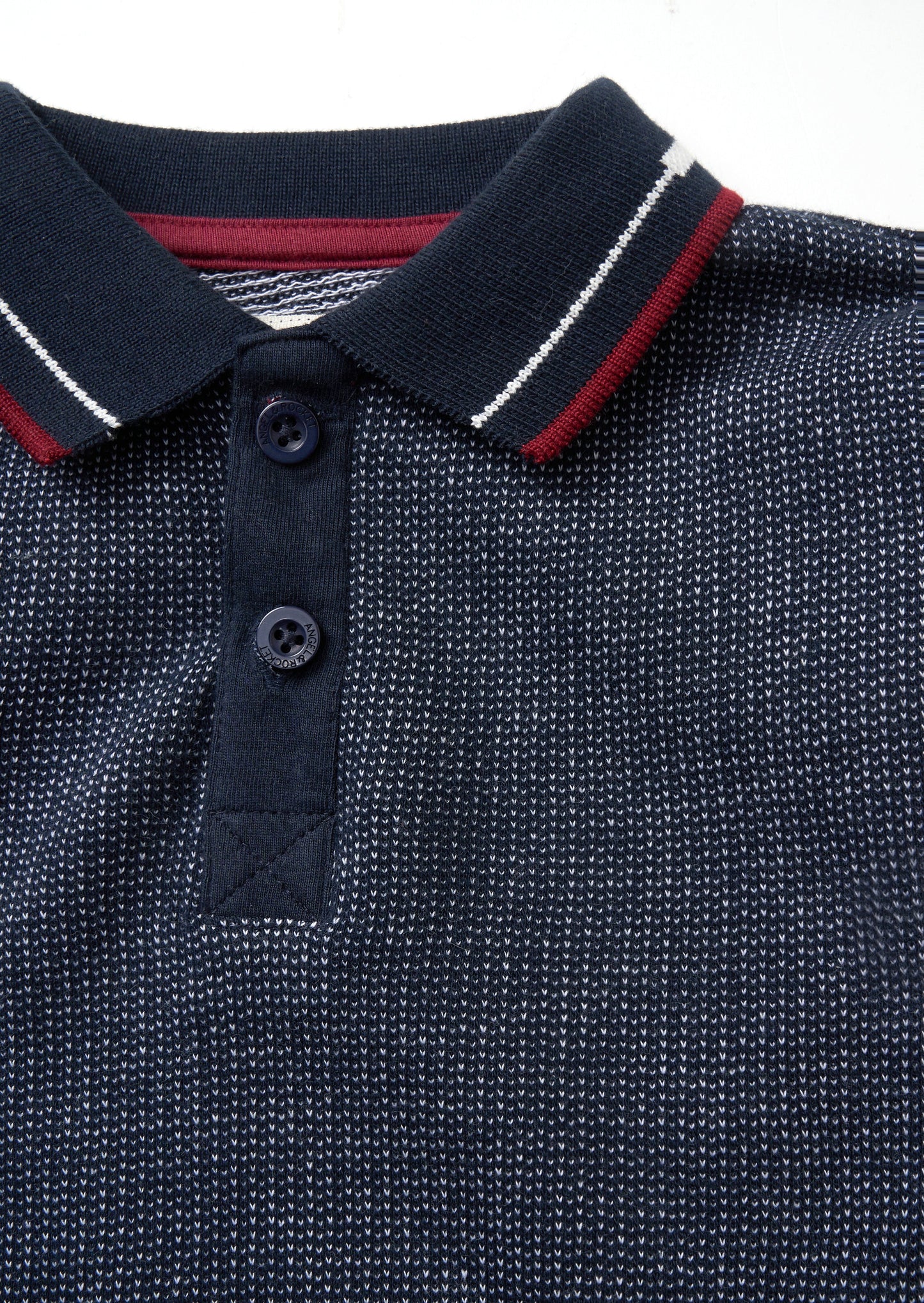 Burty Blue Textured Polo