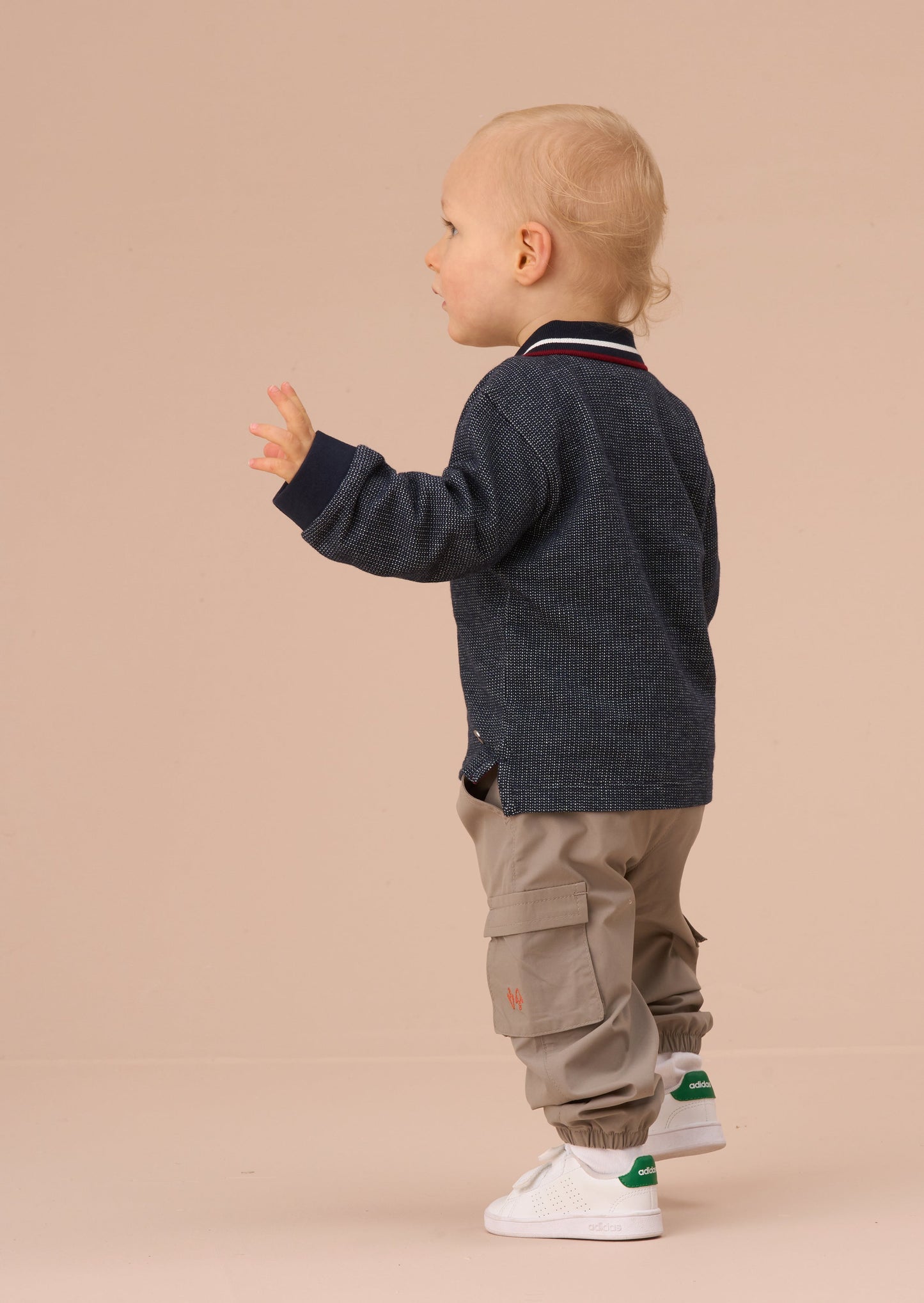 Burty Blue Textured Polo