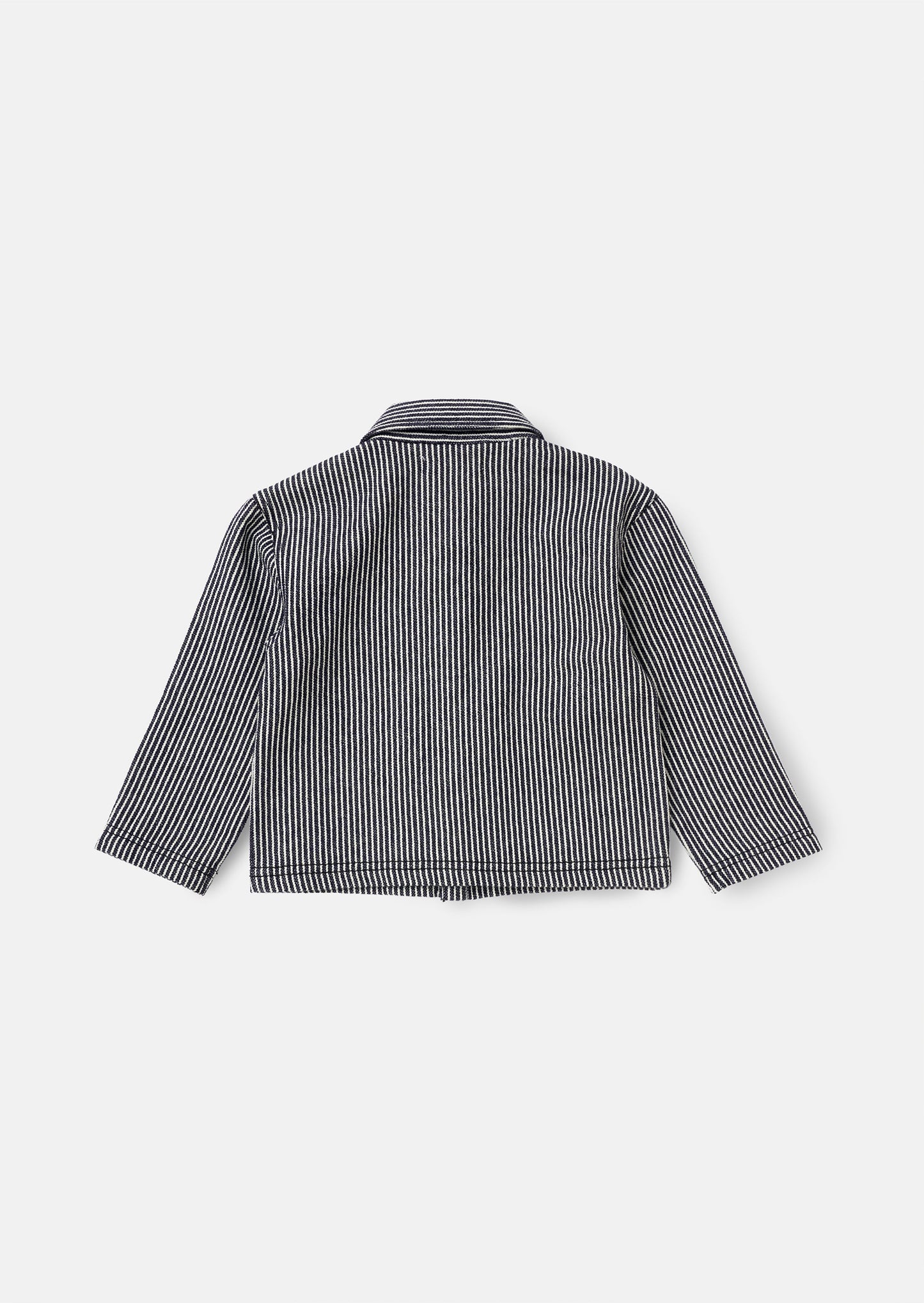 Byron Navy Casual Stripe Overshirt