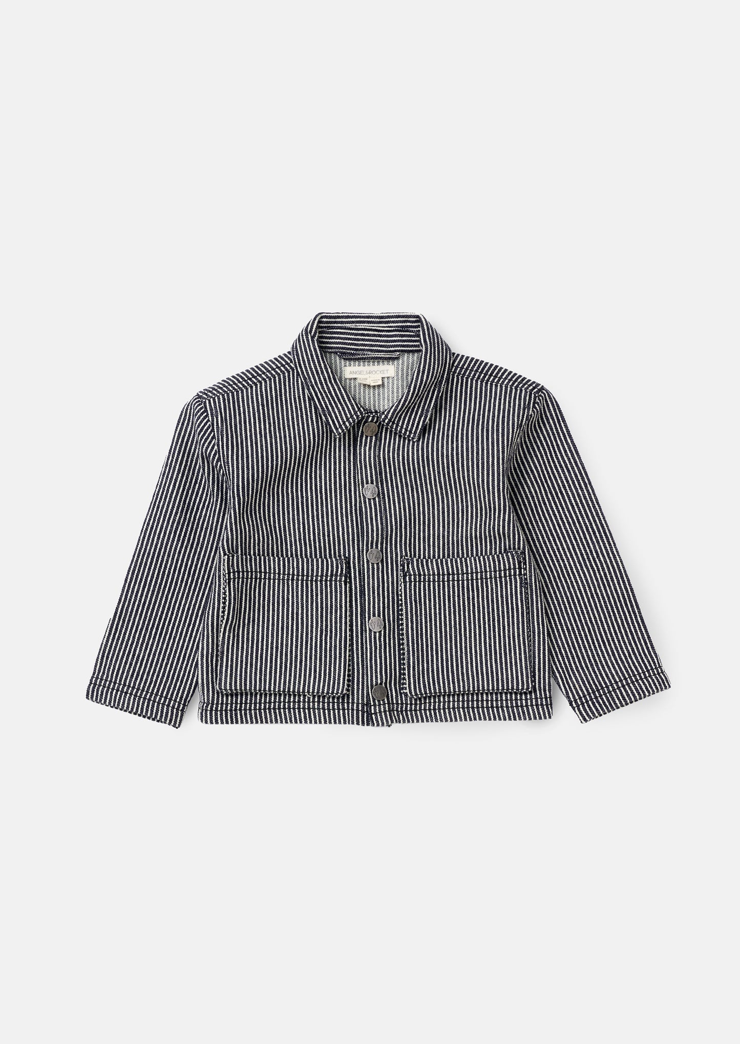 Byron Navy Casual Stripe Overshirt
