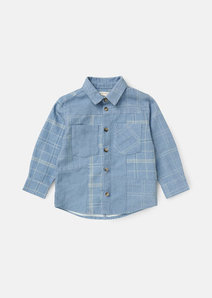 Connor Blue Block Check Shirt