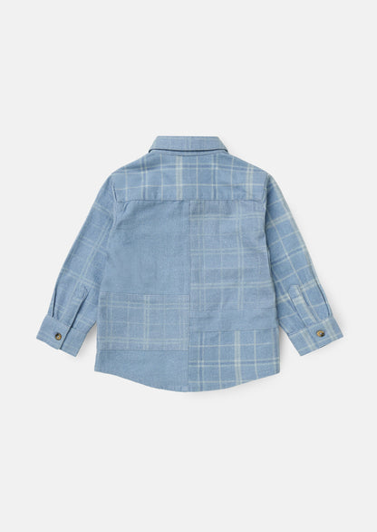 Connor Blue Block Check Shirt