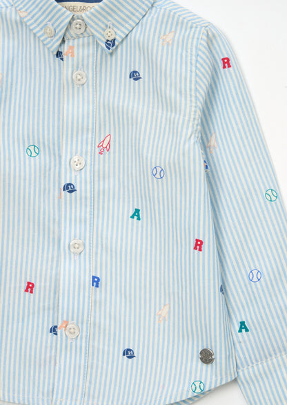 Zion Mini All Over Print Stripe Shirt