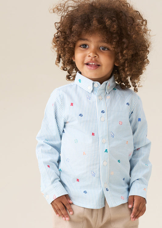 Zion Mini All Over Print Stripe Shirt