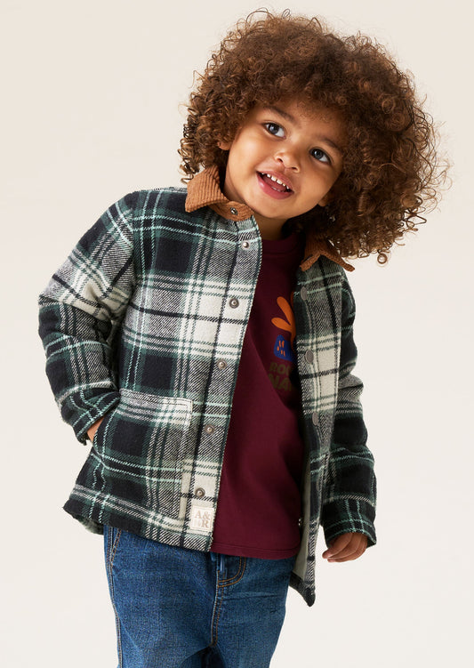 Luis Plaid Padded Shacket