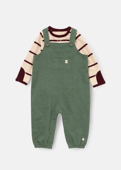 George Mini Twill Dungaree Set