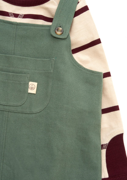 George Mini Twill Dungaree Set