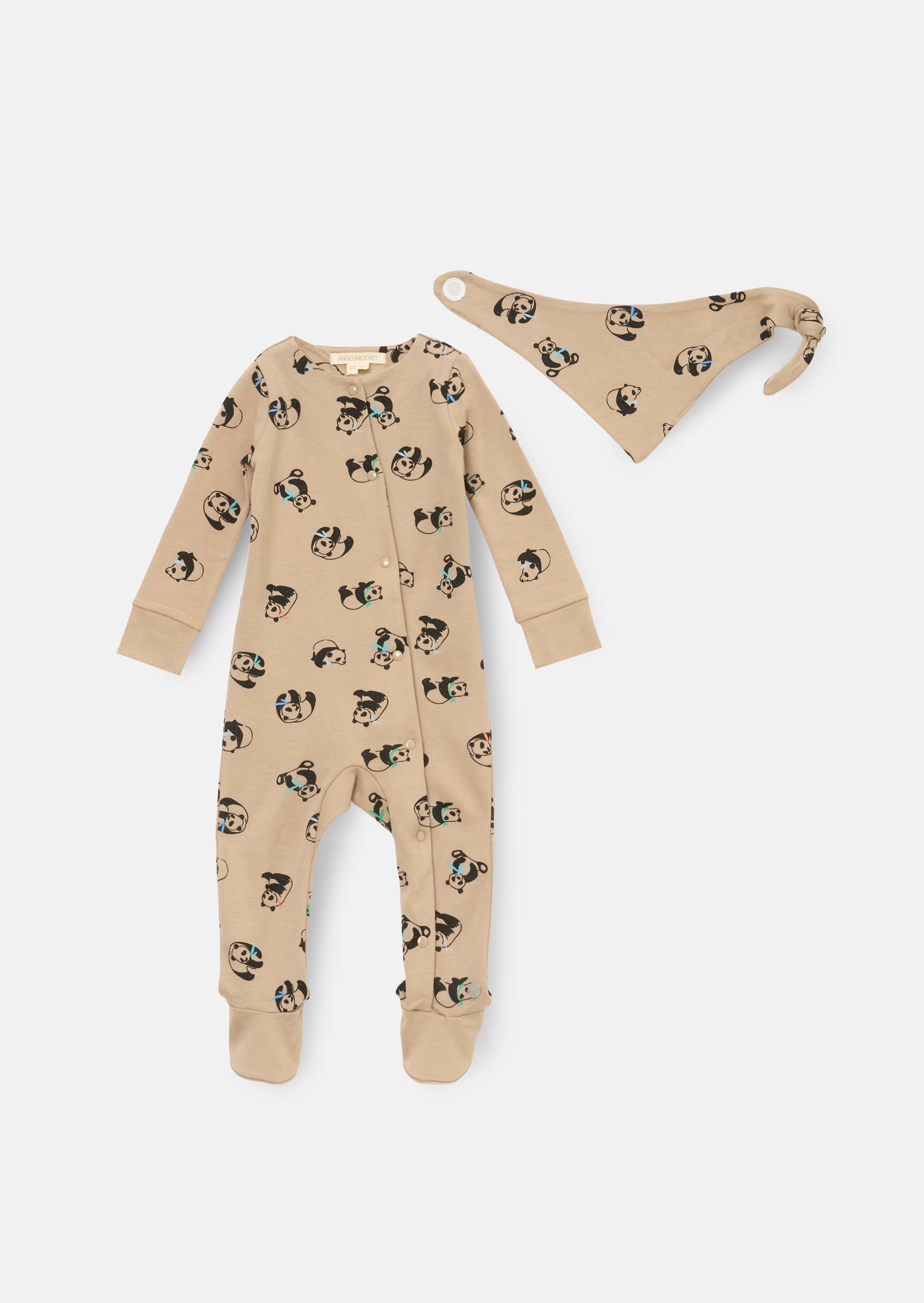 Reggie Panda Print Sleepsuit