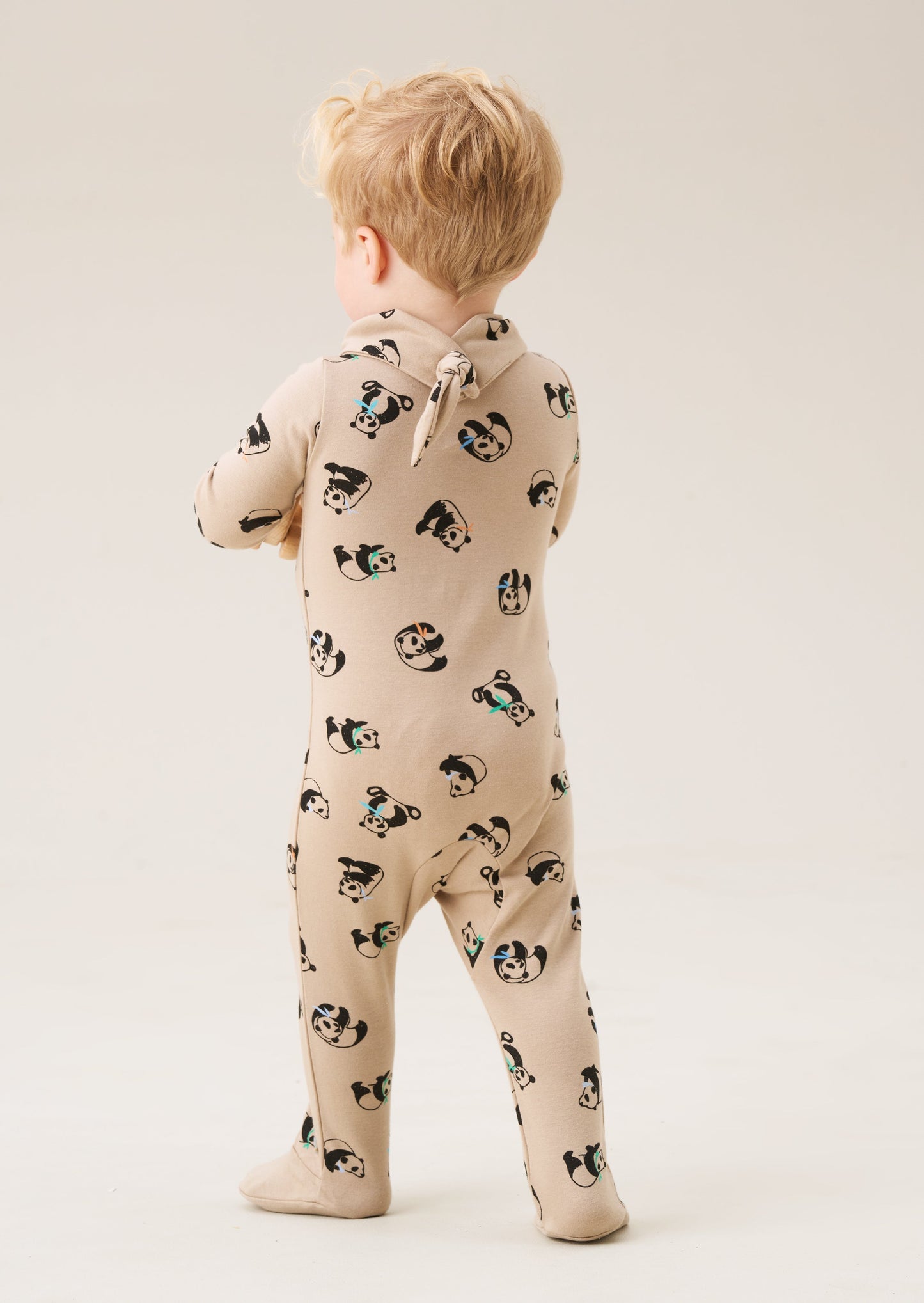 Reggie Panda Print Sleepsuit