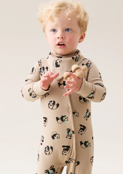 Reggie Panda Print Sleepsuit