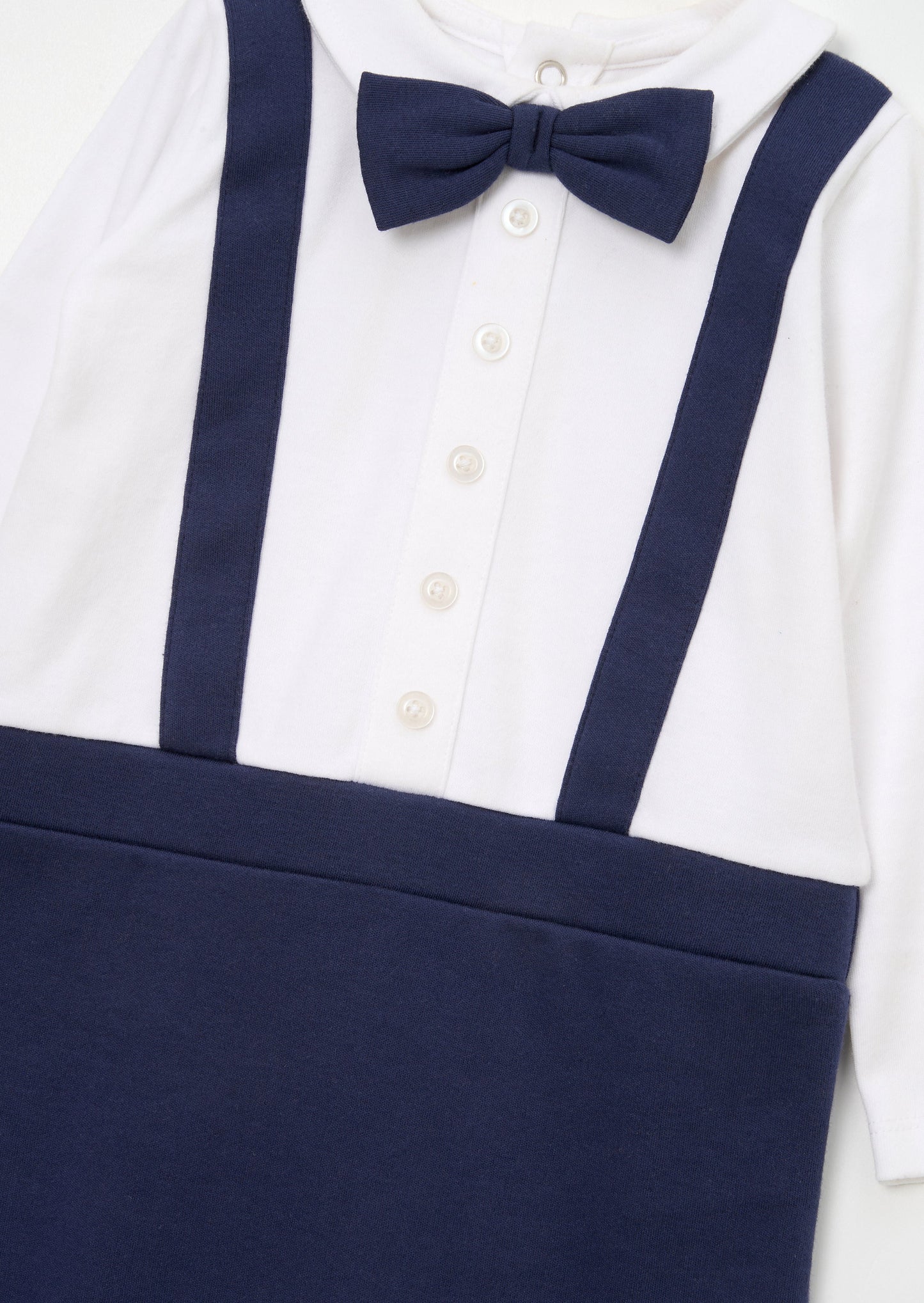 Jude Smart Bow Tie Onesie