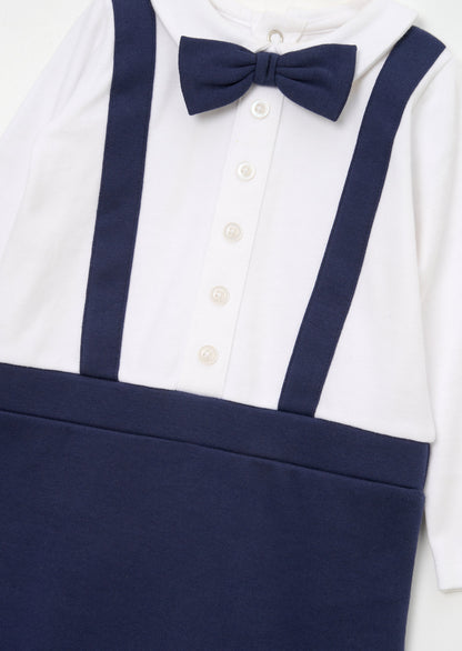 Jude Smart Bow Tie Onesie