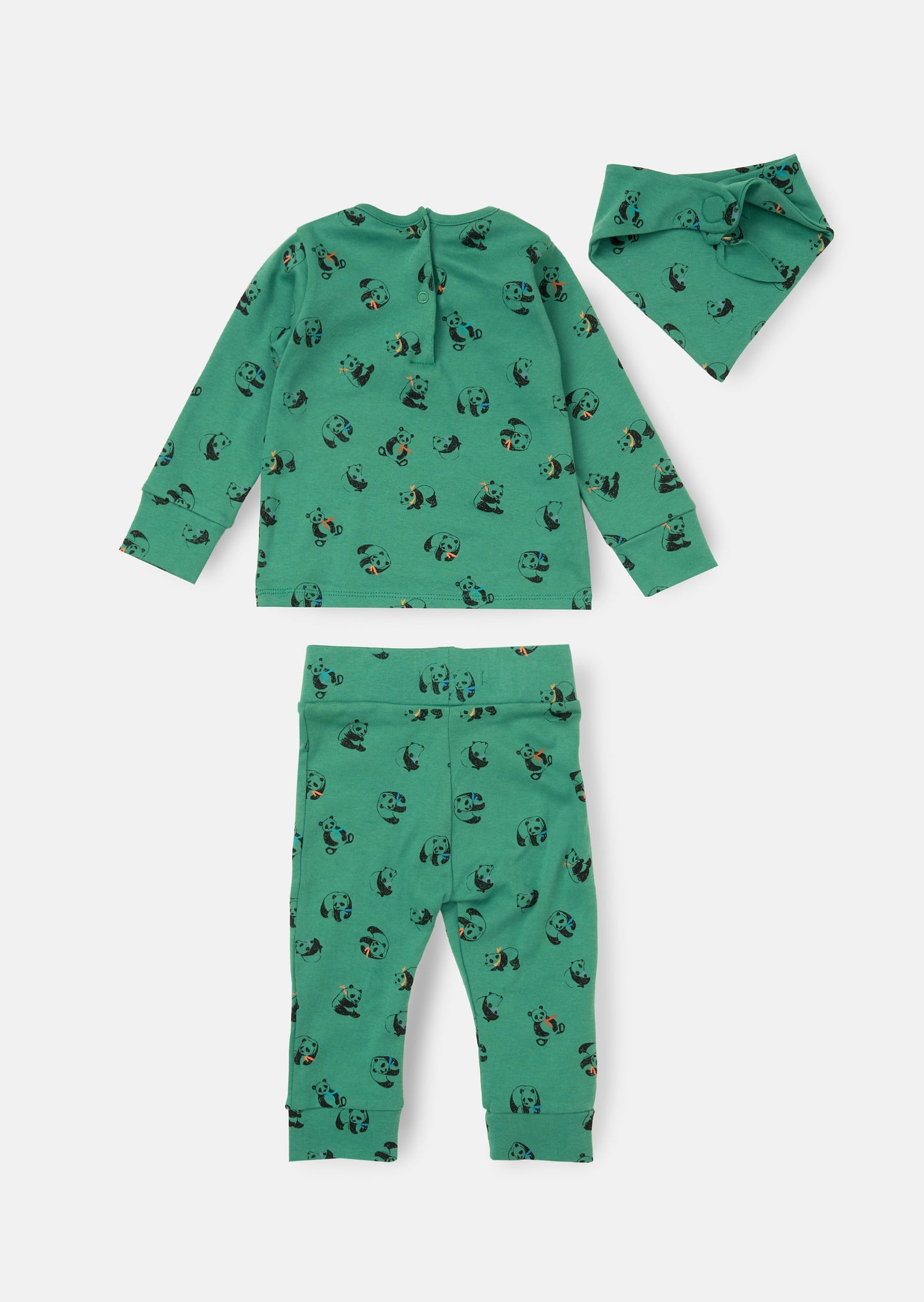 Albie Panda Print Top And Legging Set