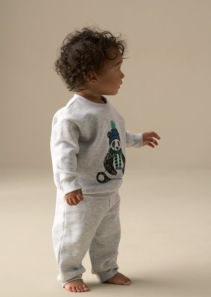 Otto Winter Panda Sweat And Jogger