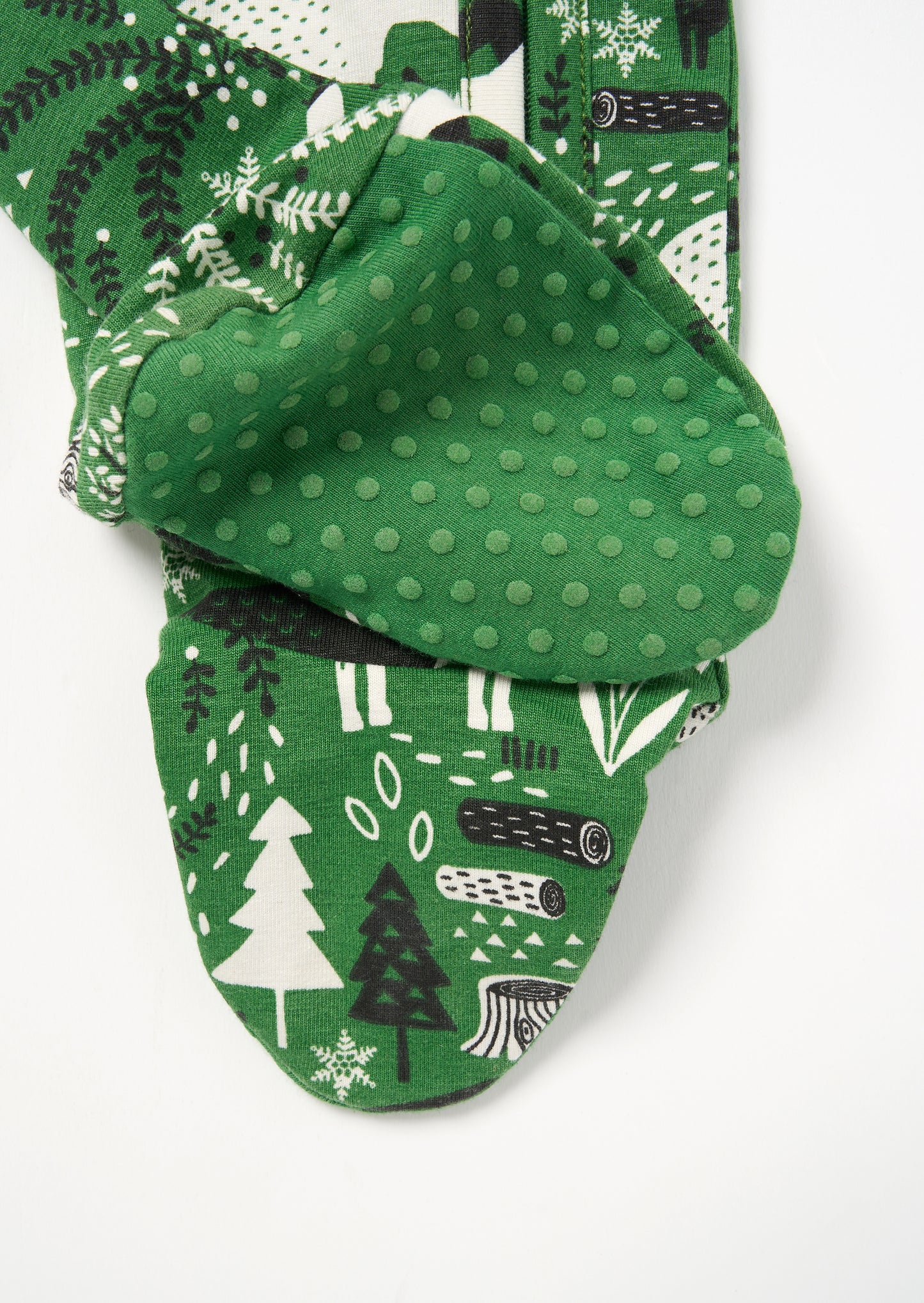 Andreas Green Scandi Print Babygrow