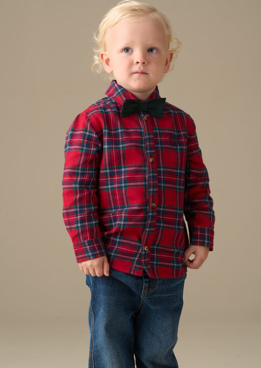 Camden Brushed Shirt With Bow Tie