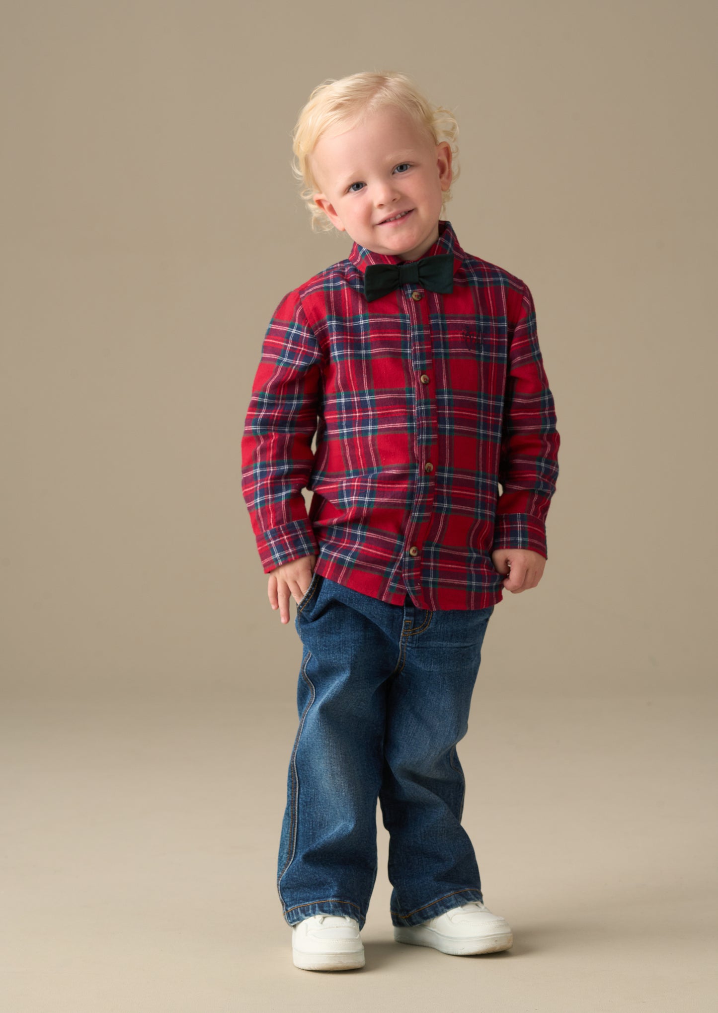 Camden Brushed Shirt With Bow Tie