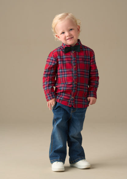 Camden Brushed Shirt With Bow Tie