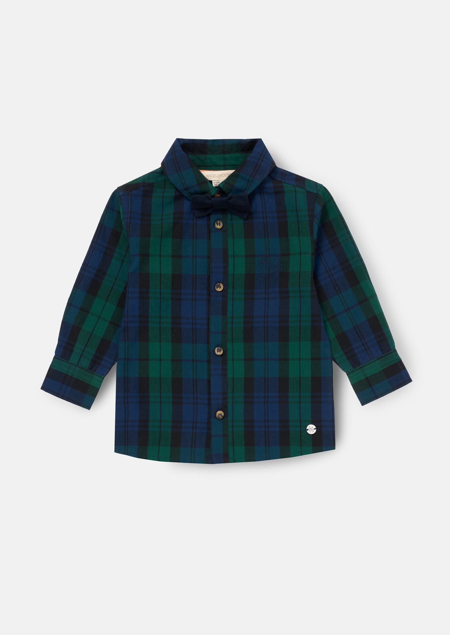 Abel Plaid Shirt With Bow Tie