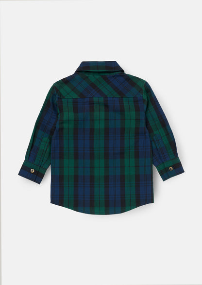 Abel Plaid Shirt With Bow Tie