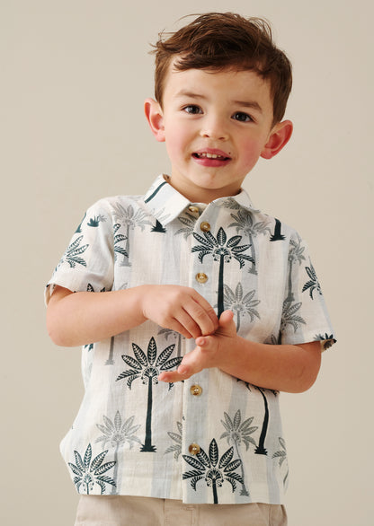 Jamie Palm Stripe Shirt