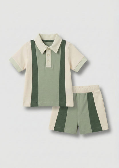Jerry Colour Block Polo and Short