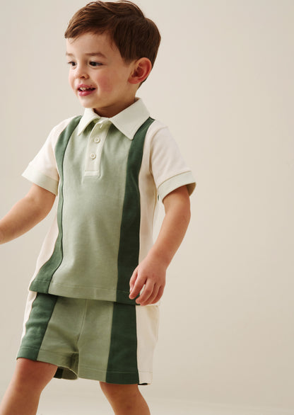 Jerry Colour Block Polo and Short