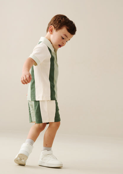 Jerry Colour Block Polo and Short