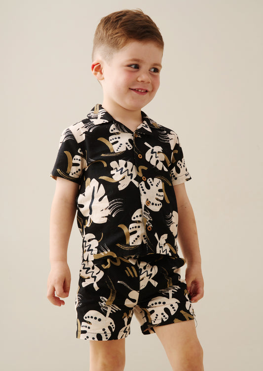 Finn Palm Leaf Print Shirt