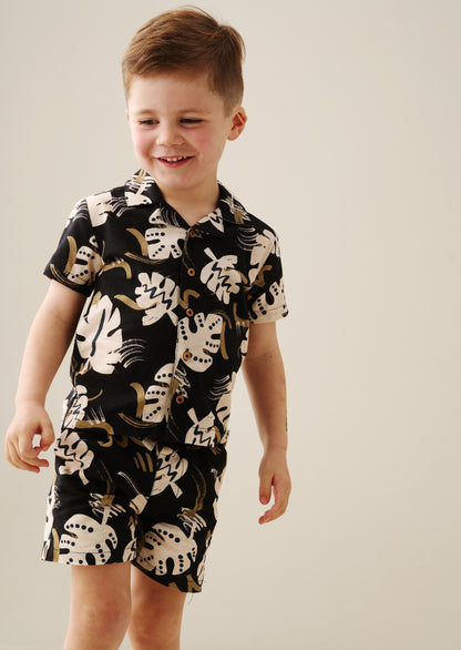 Finn Palm Leaf Print Shirt