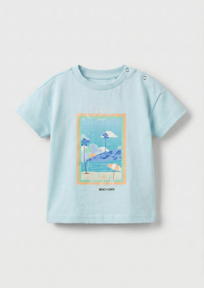 Mini Jay Printed Blue Tshirt